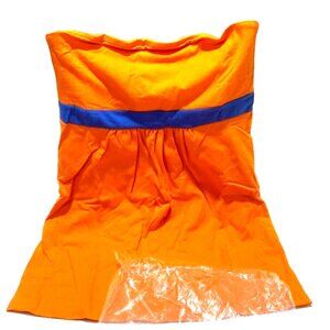 Chicka-D Orange + Blue Tube Top Junior's Size Medium